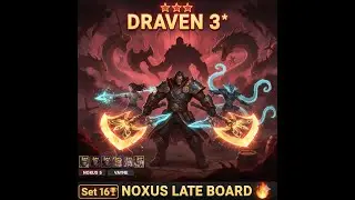 TFT Set 16 Draven 3 OP Braum 3 OP ! Noxus Reroll ile Late Board 🔥 Vayne Darius Carry!