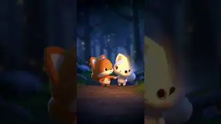 Little Tail Learns What True Courage Means 🥹🛡️🦊🤍 #cute #fox #funny