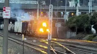 (Southbound) Union Pacific Manifest Train passes through 21ST Street.