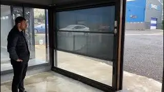 Motorized Retractable Guillotine glass system || Double isolation Glass,