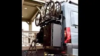 Installing 1UP bike trays on Owl Vans B2 Carrier - Winnebago Revel Sprinter Van