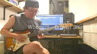 Hotel California Guitar solo Broken string (Practice 연습)