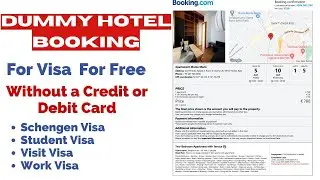 Dummy Hotel Booking for Visa Application | Free Hotel Reservation without Credit Card| Hindi