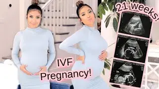 21 Week IVF BUMPdate! Weird Cravings, Body Changes, and Belly Shot