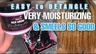 Rice Water Deep Conditioning Mask Review / Tutorial on Type 4 Hair ft. Kadara Beauty