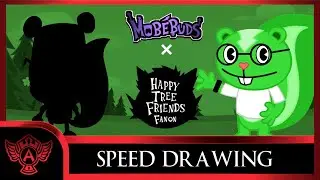 Drawing Character: Happy Tree Friends Fanon - Marcus | in Mobebuds Style