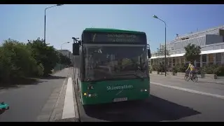 Sweden, Malmö, bus 7 ride from Tekniska museet Centralen