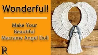 Macrame Angel Doll Tutorial step by step👌 | DIY Christmas🎄 Ornaments | Macrame angel🤩