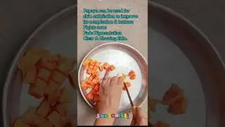 Papaya Ice Cubes #shorts #evenskintone #clearskin #effectiveremedy #icecubesforface #homeremedies