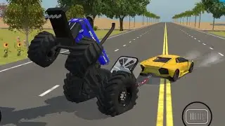 Powertrac vs Lamborghini || Indian vehicle simulator 3d 
