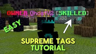 SupremeTags Tutorial / How to Make Tags in Minecraft Server | EASY Tutorial