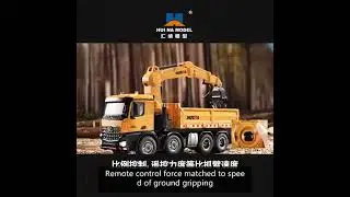 RC Engineering Truck 1:14 Scale 2-in-1 RC Dump Truck with Alloy Grabber