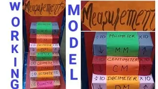 'Measurement' Maths working model | math #project #measuring unit model