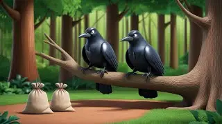 The Crow Challenge | Cotton Crow vs Salt Crow | Kids story book reading | kids stories