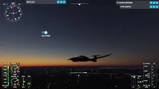 MSFS 2020 - Diamond DA 62 - Instrumentenflug nachts von Br&uuml;ssel nach Paris - Live-Mitschnitt