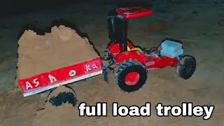 Mini trolley ret se Bhari Hui Mahindra 575 tractor 🚜 PVC pipe