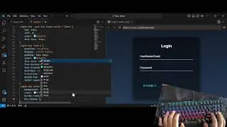 ASMR Programming - Animated Login Page - No Talking