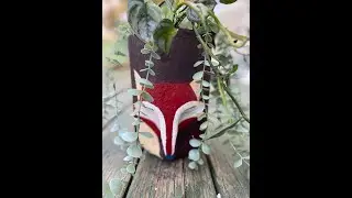Awesome idea upcycle trash plastic milk jug into beautiful red fox cement planter/pot #shorts