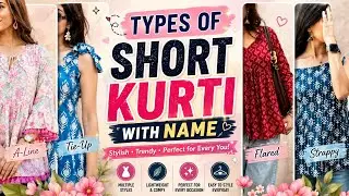 Types of current trending short kurti with name||THE TRENDY GIRL 