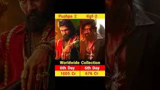 Pushpa 2 vs Kgf2 6 Day Collection pushpa 2 6th day collection || #pushpa2 #shorts