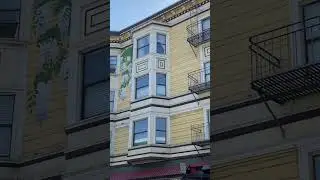 Yellow Victorian Apartment Building Civic Center San Francisco