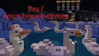 MINECRAFT Christmas Seven Swan Boats Swimming Build