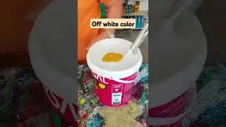 HOW TO MAKE OFF WHITE COLOR #color #paintmixing #shortvideos