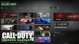 Call of Duty 4: Modern Warfare - All Prestige Emblems & Calling Cards (Showcase)  REACH LVL 1000!