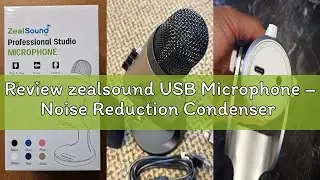 Review zealsound USB Microphone &ndash; Noise Reduction Condenser Podcast Mic for PC, Phone & iPhone &ndash; w/M