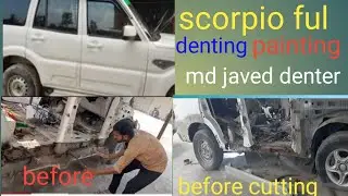 #scorpio #denting #painting #ful #restoration #md javed denter #scorpio ko #pura mjs project 1