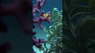 Clownfish Ocean Dance simple #shorts #Nemo #Clownfish