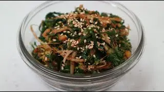 KOREAN SHEPHERD'S PURSE SIDE DISH 냉이무침 레시피 NENG-I MUCHIM