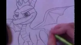 How to Draw Spyro Step by step easily!