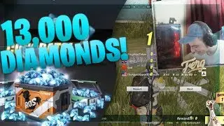 TEAMMATE CARRIES ME FOR 13,000 DIAMONDS PRIZE POOL in Rules Of Survival! INSANE CLUTCH!