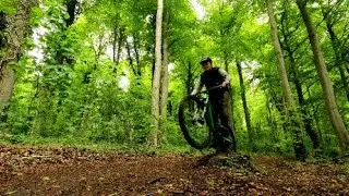 Riding simple downhill trails in East Yorkshire