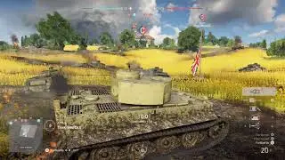 Tank shoots down plane/BF5