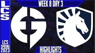 EG vs TL Highlights | LCS Spring 2023 W8D3 | Evil Geniuses vs Team Liquid