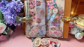 ASMR A Garden of Gentle Time 🕊️ & Enjoy the Little Moments 🌷#newjournal #asmr #collagejournaling