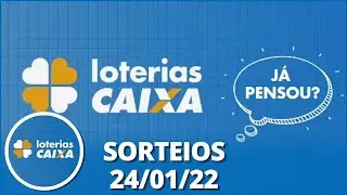 Loterias CAIXA: Super Sete, Quina Lotofácil e Lotomania 24/01/2022