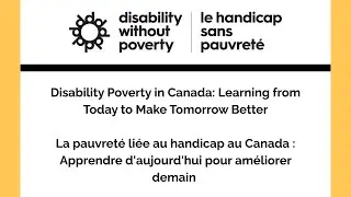 How to Advance Economic and Social Inclusion for those with Lifelong Disabilities in Canada