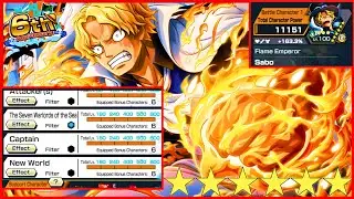 EX SABO 🔥 With 7 Warlords Support ✅ | One Piece Bounty Rush | OPBR