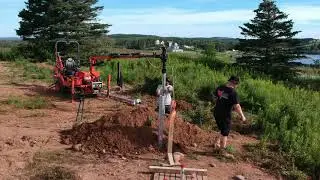 Helical Screw Pile Installation for a Solar Panel - Pro Post Foundations - Part 1