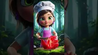 the miniature female chef capsicum cutting ai| #ai #aishorts #asmr #asmrvideo #relaxing