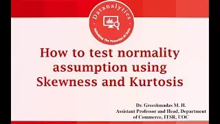 Normality assumption using Skewness and Kurtosis || Normality assumption || SPSS