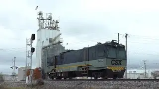 CSX 210 and GMS-2 Track Geometry Car on the Illinois Subdivision