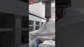 large size boat plug mold milling 5 axis cnc router machine #boatplug #boatmouldmilling #yacht #cnc