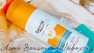 ASMR EUCERIN SUNSCREEN UNBOXING  | IS THIS SUNSCREEN NIGERIAN WEATHER FRIENDLY?