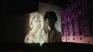 Camille Claudel Street Art by Jimmy C - Projection Mapping