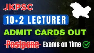 JKPSC 10+2 Lecturer Admit Cards Out 🔥 | Students Request Denied @TheAspirants01 