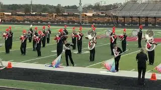 Jonesville High School Marching Band at MSBOA 10/18/2025